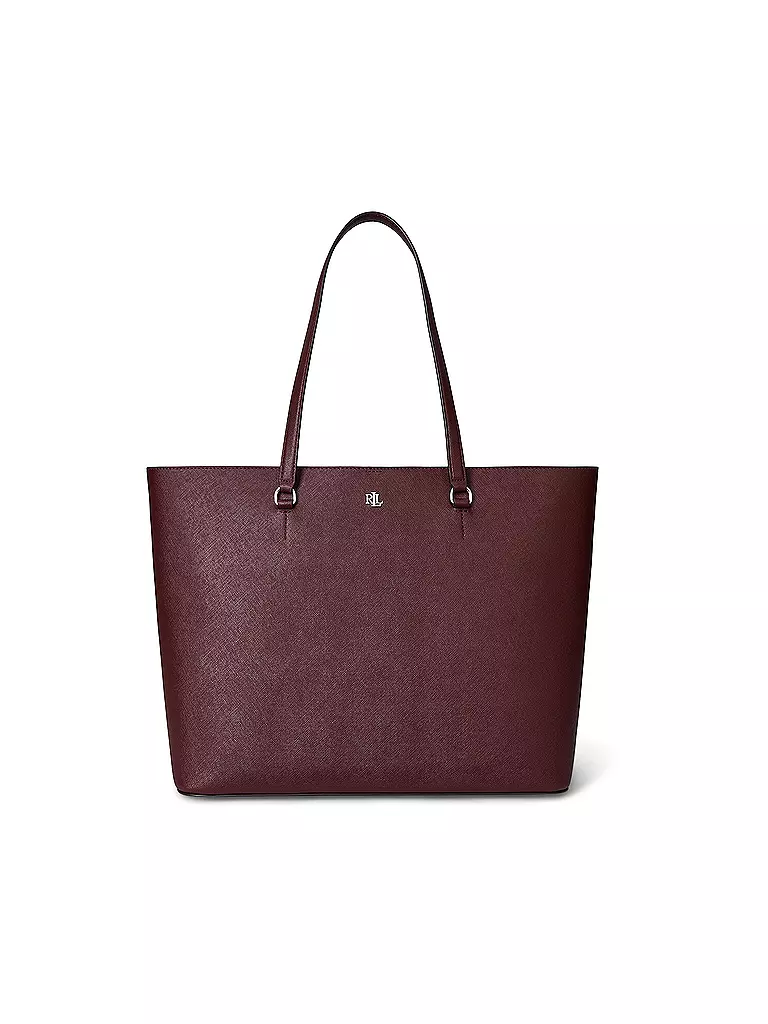LAUREN RALPH LAUREN | Borsa in pelle - Shopper KARLY Large | Rosso scuro