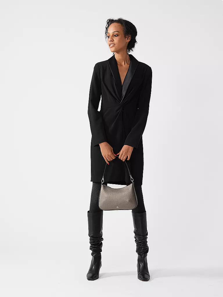 LAUREN RALPH LAUREN | Ledertasche - Henkeltasche DANNI 26 Medium | Argento