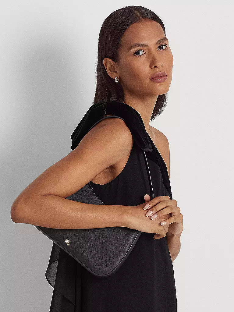 LAUREN RALPH LAUREN | Ledertasche - Henkeltasche DANNI 26 Medium | Nero