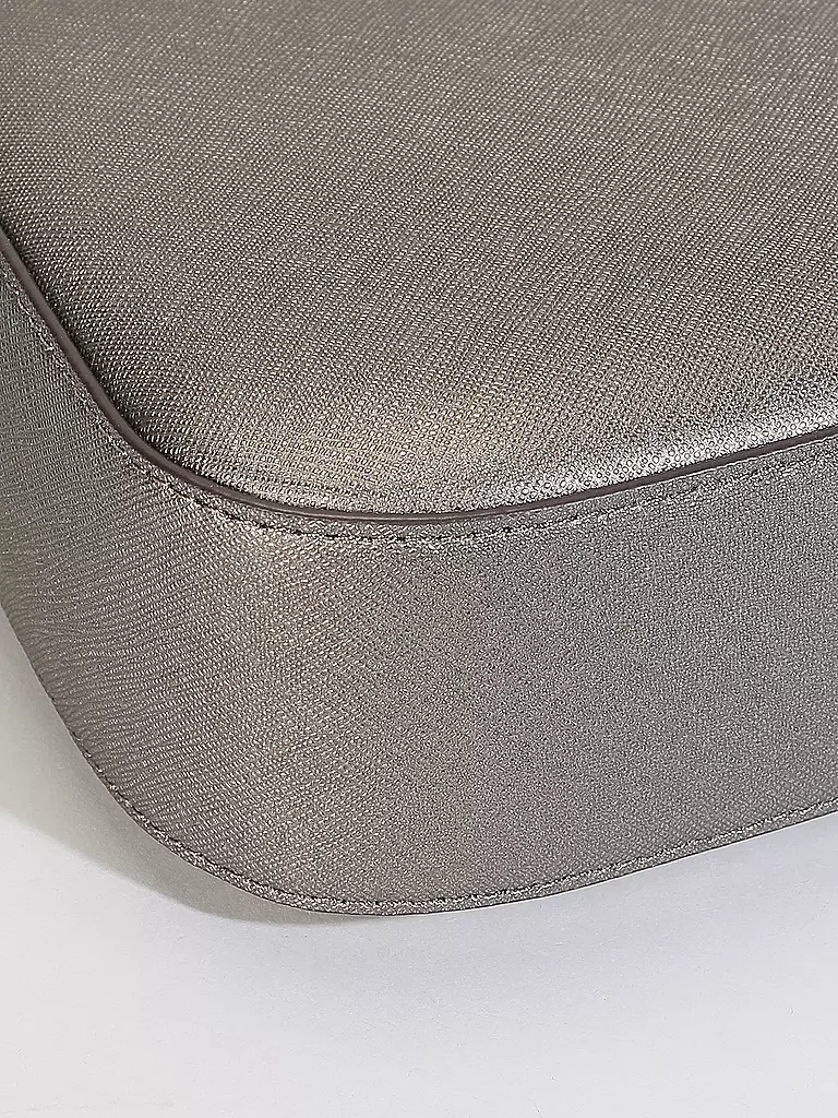 LAUREN RALPH LAUREN | Ledertasche - Henkeltasche DANNI 26 Medium | Argento