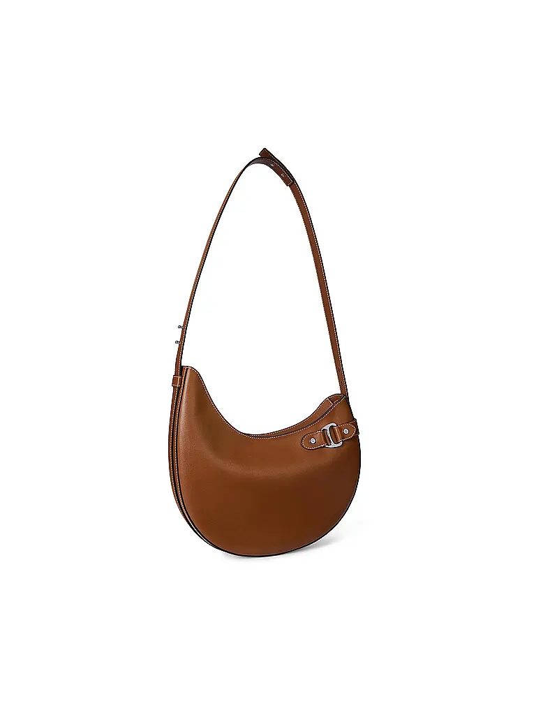 LAUREN RALPH LAUREN | Ledertasche - Hobo Bag TASHA Large | Marrone