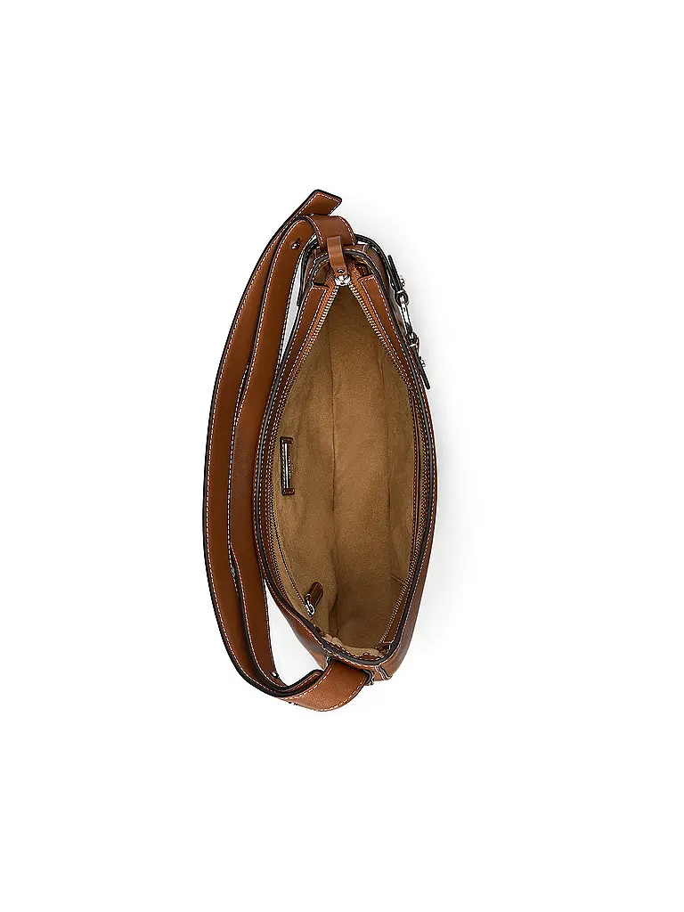 LAUREN RALPH LAUREN | Ledertasche - Hobo Bag TASHA Large | Marrone