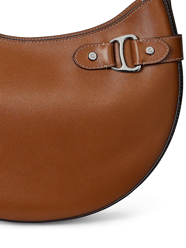 LAUREN RALPH LAUREN | Ledertasche - Hobo Bag TASHA Large | Marrone