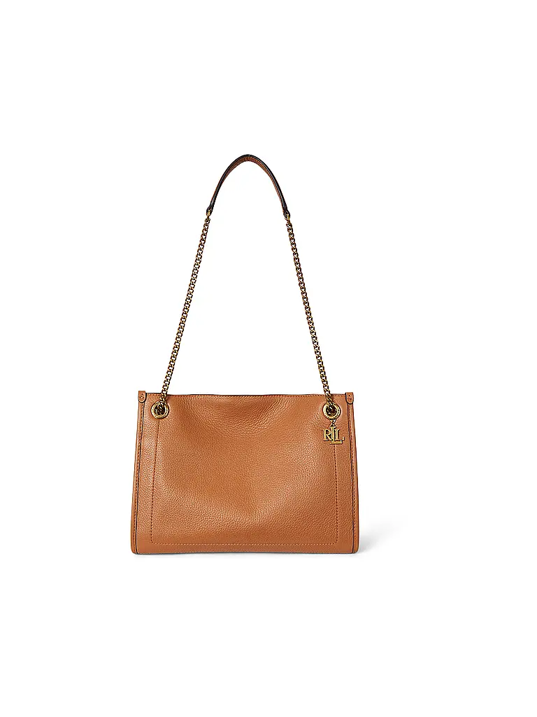 LAUREN RALPH LAUREN | Ledertasche - Shopper BRADLY Medium | Cammello