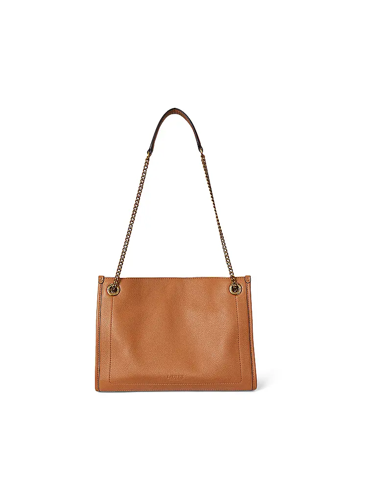 LAUREN RALPH LAUREN | Ledertasche - Shopper BRADLY Medium | Cammello