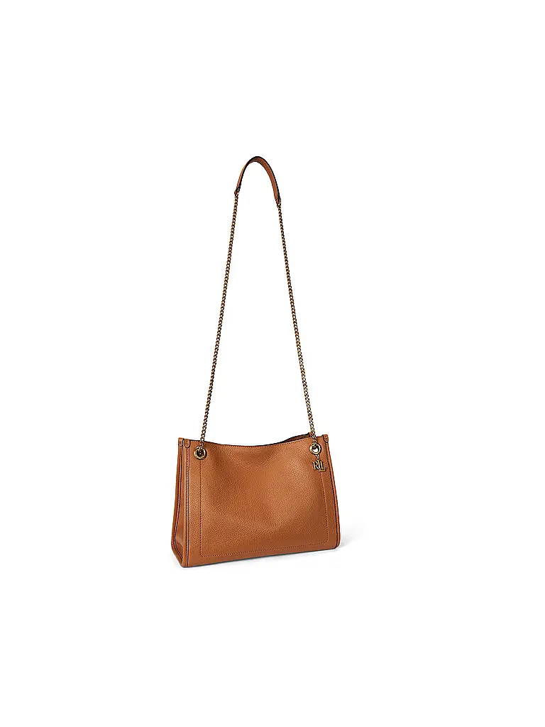 LAUREN RALPH LAUREN | Ledertasche - Shopper BRADLY Medium | Cammello