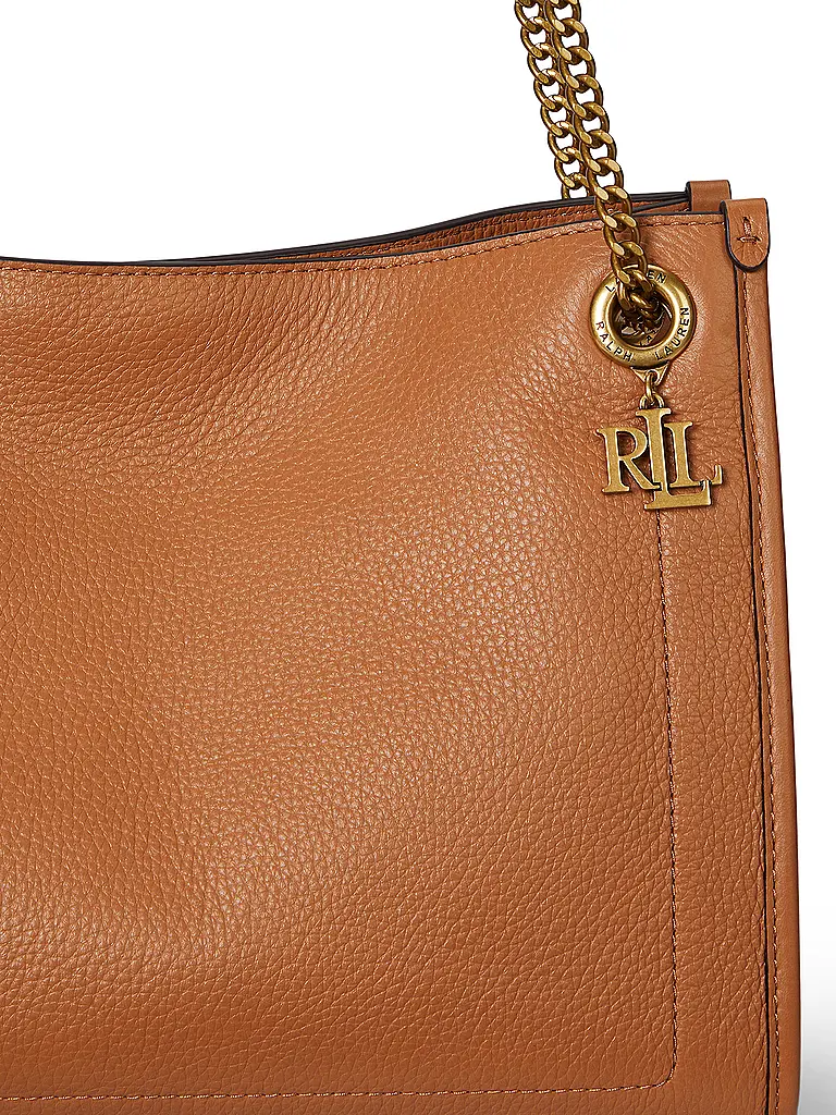 LAUREN RALPH LAUREN | Ledertasche - Shopper BRADLY Medium | Cammello