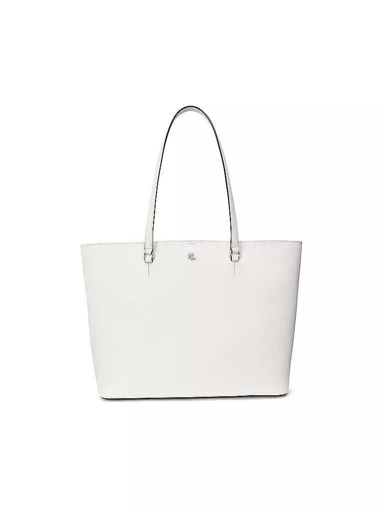 LAUREN RALPH LAUREN | Ledertasche - Shopper KARLY TOTE Large | Bianco