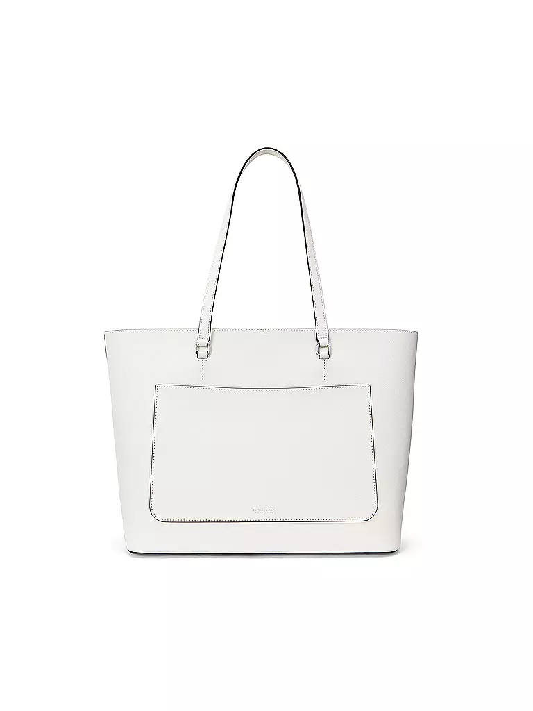 LAUREN RALPH LAUREN | Ledertasche - Shopper KARLY TOTE Large | Bianco