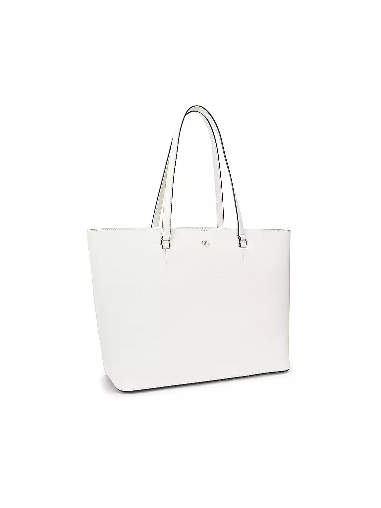 LAUREN RALPH LAUREN | Ledertasche - Shopper KARLY TOTE Large | Bianco