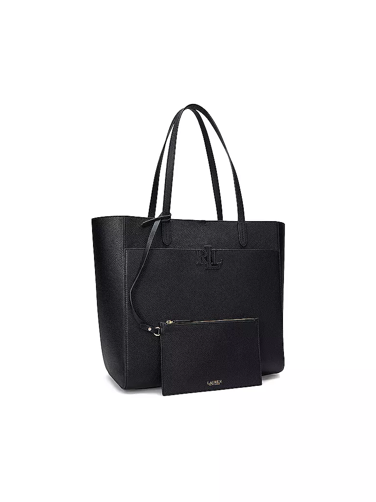 LAUREN RALPH LAUREN | Ledertasche - Shopper Large  | Nero