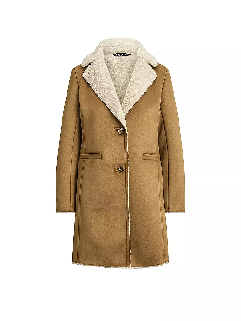 LAUREN RALPH LAUREN | Mantel in Felloptik | Cammello