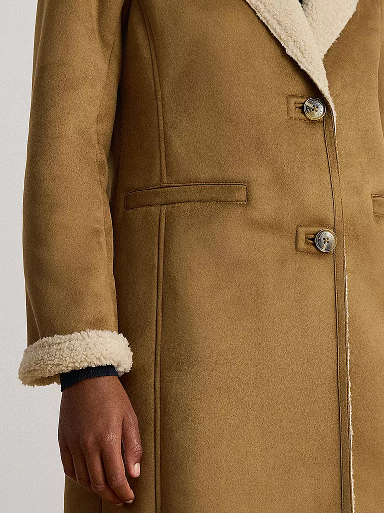 LAUREN RALPH LAUREN | Mantel in Felloptik | Cammello