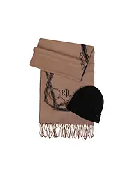 LAUREN RALPH LAUREN | Set 2 pezzi cappello e sciarpa | Cammello