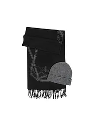 LAUREN RALPH LAUREN | Set 2 pezzi cappello e sciarpa | Nero