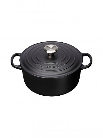 LE CREUSET | Bräter rotondo "Signature" 20 cm 4,2 l (Nero)