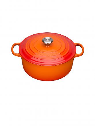 LE CREUSET | Bräter rotondo "Signature" 24cm/4,2l (Rosso Forno)
