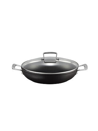 LE CREUSET | Padella professionale antiaderente in alluminio con coperchio in vetro 28 cm/3,2 l Nero
