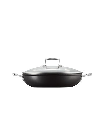LE CREUSET | Padella professionale antiaderente in alluminio con coperchio in vetro 28 cm/3,2 l Nero