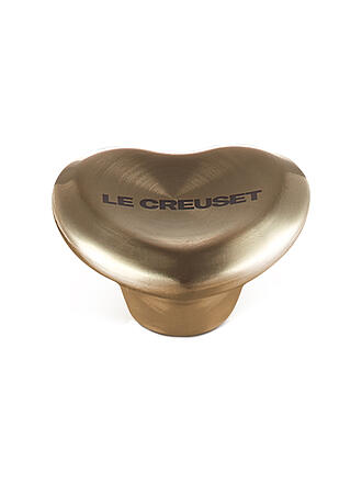 LE CREUSET | Pomello per coperchio a cuore 4,7 cm SIGNATURE Oro chiaro