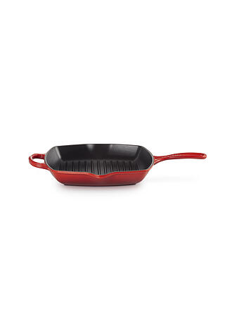 LE CREUSET | Grillpfanne quadrata 26x26cm SIGNATURE Rosso Ciliegia