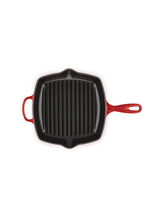 LE CREUSET | Grillpfanne quadrata 26x26cm SIGNATURE Rosso Ciliegia