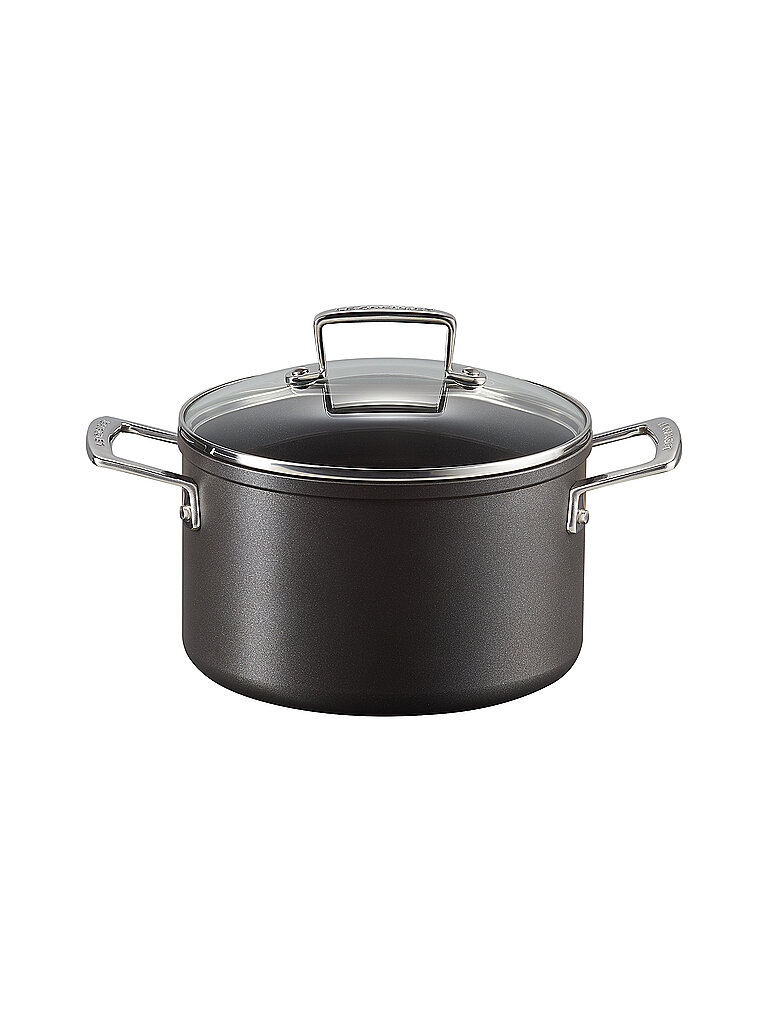 Casseruola antiaderente in alluminio con coperchio 20 cm/3,8 l Nero nero