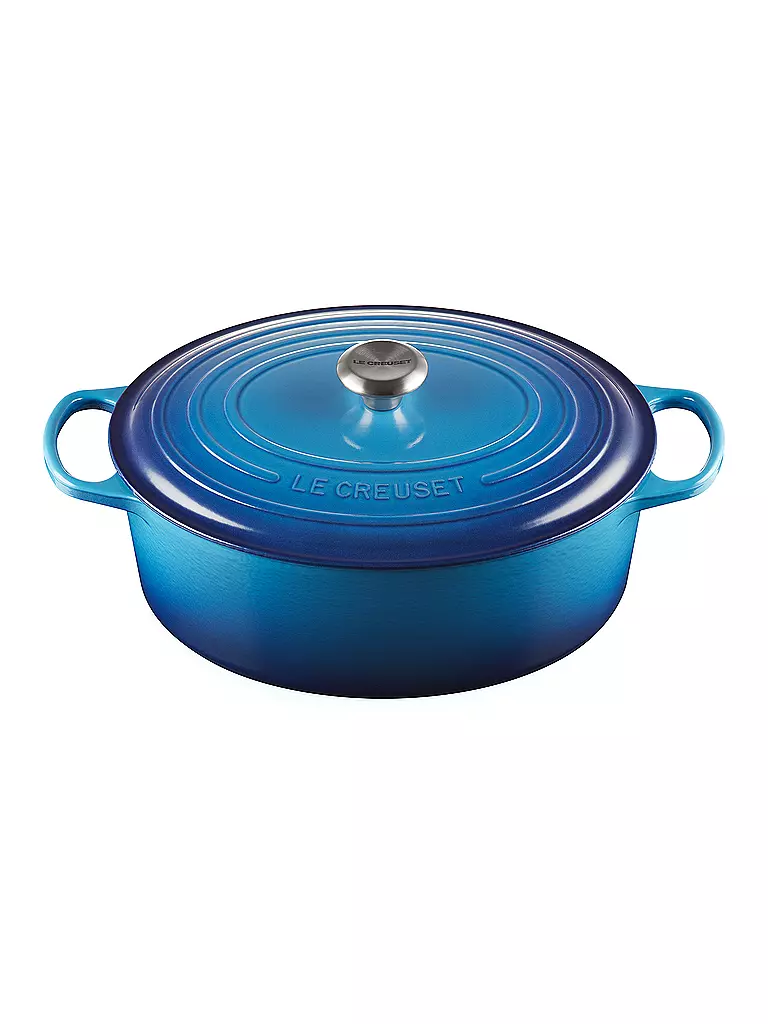 LE CREUSET | Bräter ovale 33cm/7,5l SIGNATURE Azure | Blu