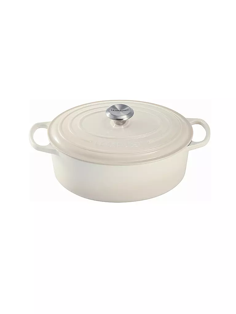 LE CREUSET | Bräter ovale SIGNATURE 31cm 6,3l Meringue | Crema