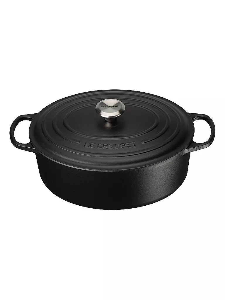LE CREUSET | Bräter ovale SIGNATURE 31cm 6,3l Nero | Nero