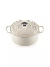 LE CREUSET | Bräter rund Signature 24cm/4,2l Meringue | Crema