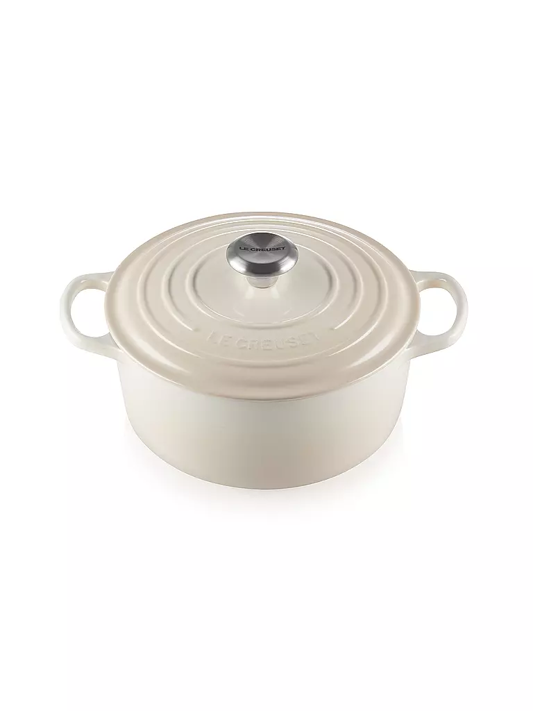 LE CREUSET | Bräter rund Signature 24cm/4,2l Meringue | Crema