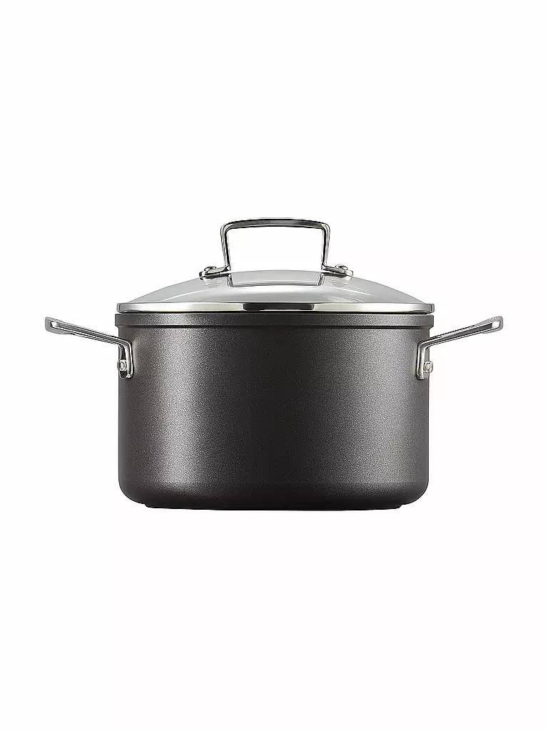 LE CREUSET | Casseruola antiaderente in alluminio con coperchio 20 cm/3,8 l Nero | Nero