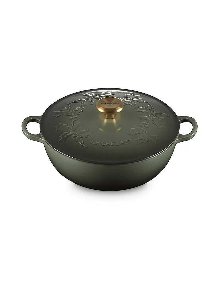LE CREUSET | Casseruola con coperchio 26 cm/4,1 l LA MARMITE HOLLY Thyme | Verde scuro