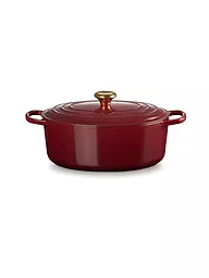 LE CREUSET | Cocotte ovale SIGNATURE 31cm 6,3l Timo | Rosso scuro