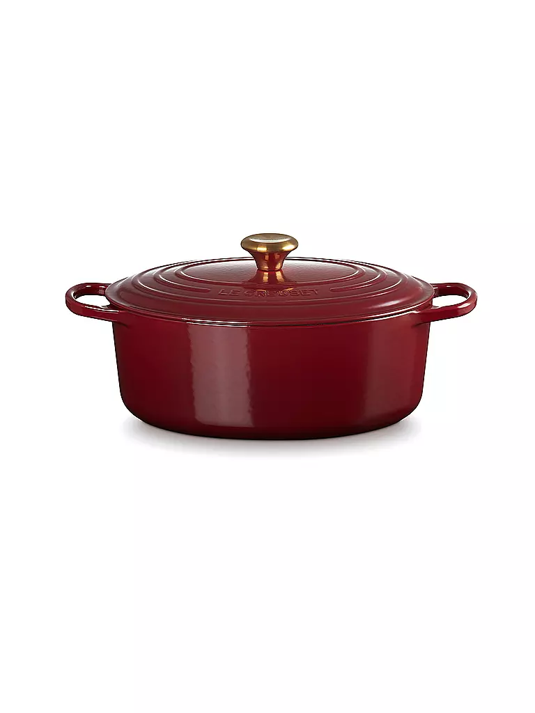 LE CREUSET | Cocotte ovale SIGNATURE 31cm 6,3l 6,3l Garnet | Rosso scuro