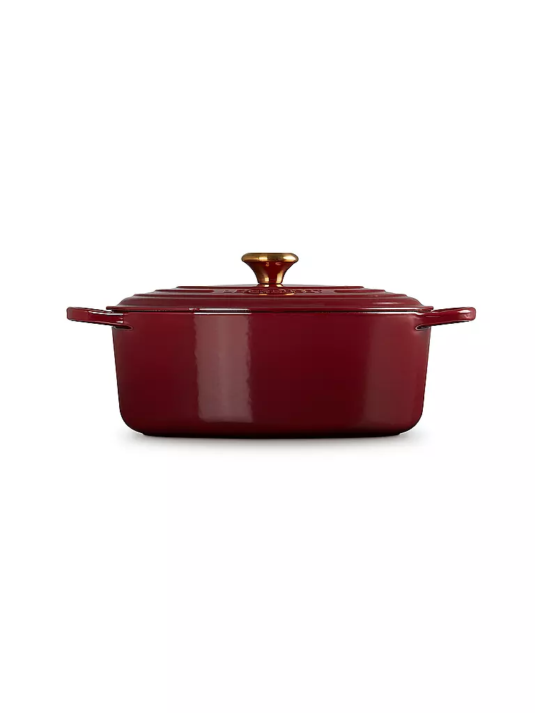 LE CREUSET | Cocotte ovale SIGNATURE 31cm 6,3l 6,3l Garnet | Rosso scuro