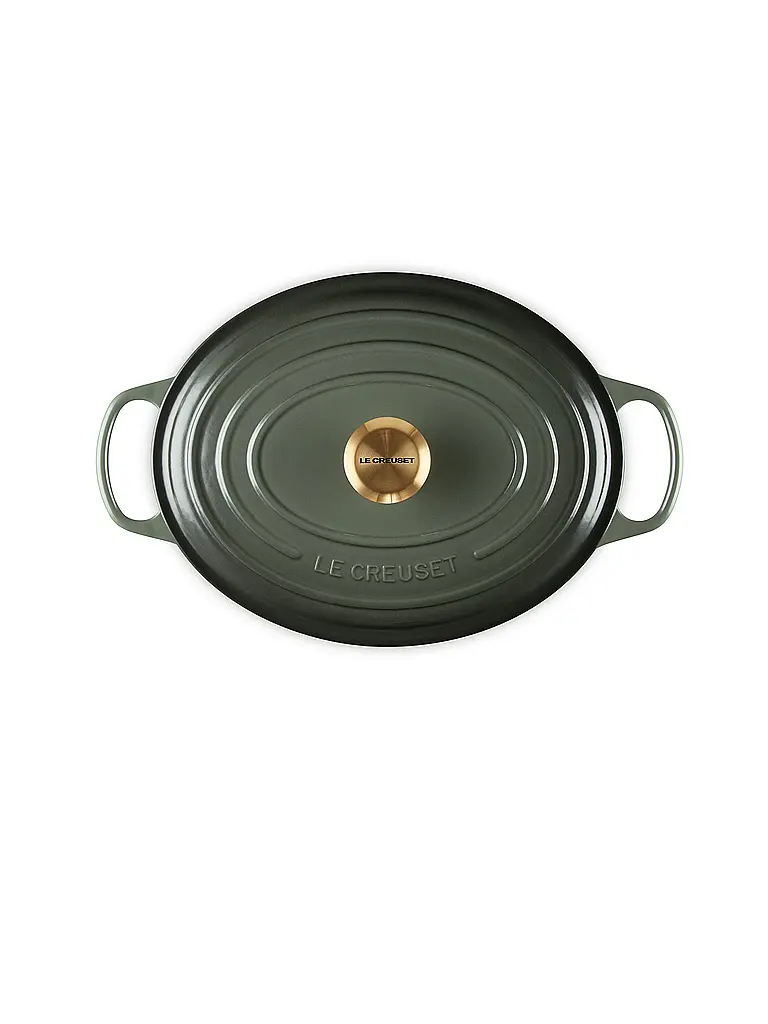LE CREUSET | Cocotte ovale SIGNATURE 31cm 6,3l Timo | Verde scuro
