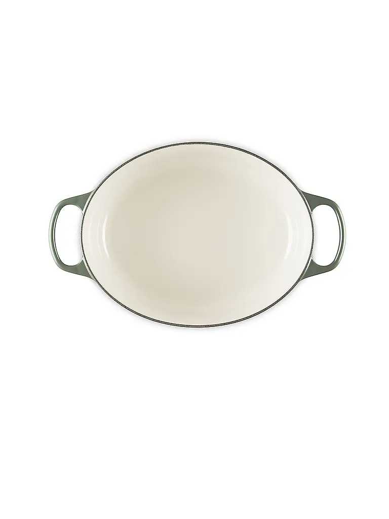 LE CREUSET | Cocotte ovale SIGNATURE 31cm 6,3l Timo | Verde scuro
