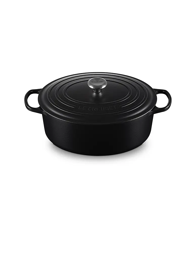 LE CREUSET | Cocotte ovale SIGNATURE 33cm/7,5l Nera | Nero