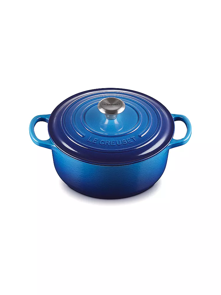 LE CREUSET | Cocotte rotonda 20 cm/2,4 l SIGNATURE Azure | Blu