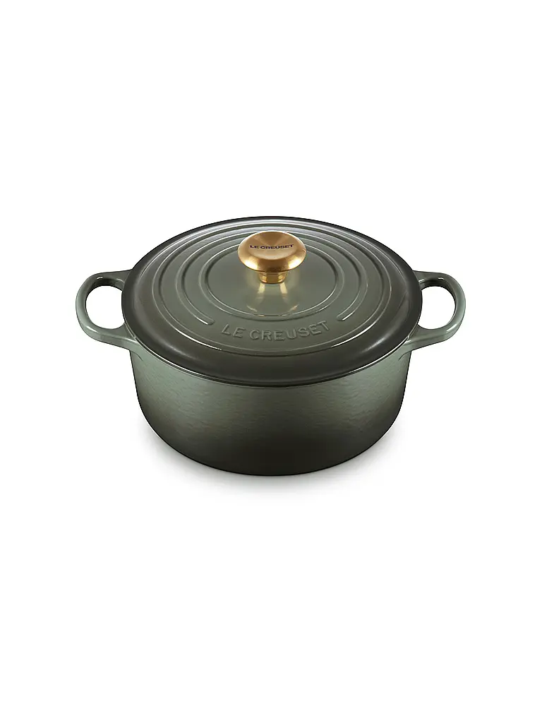 LE CREUSET | Cocotte rotonda 24 cm/4,2 l SIGNATURE | Verde scuro