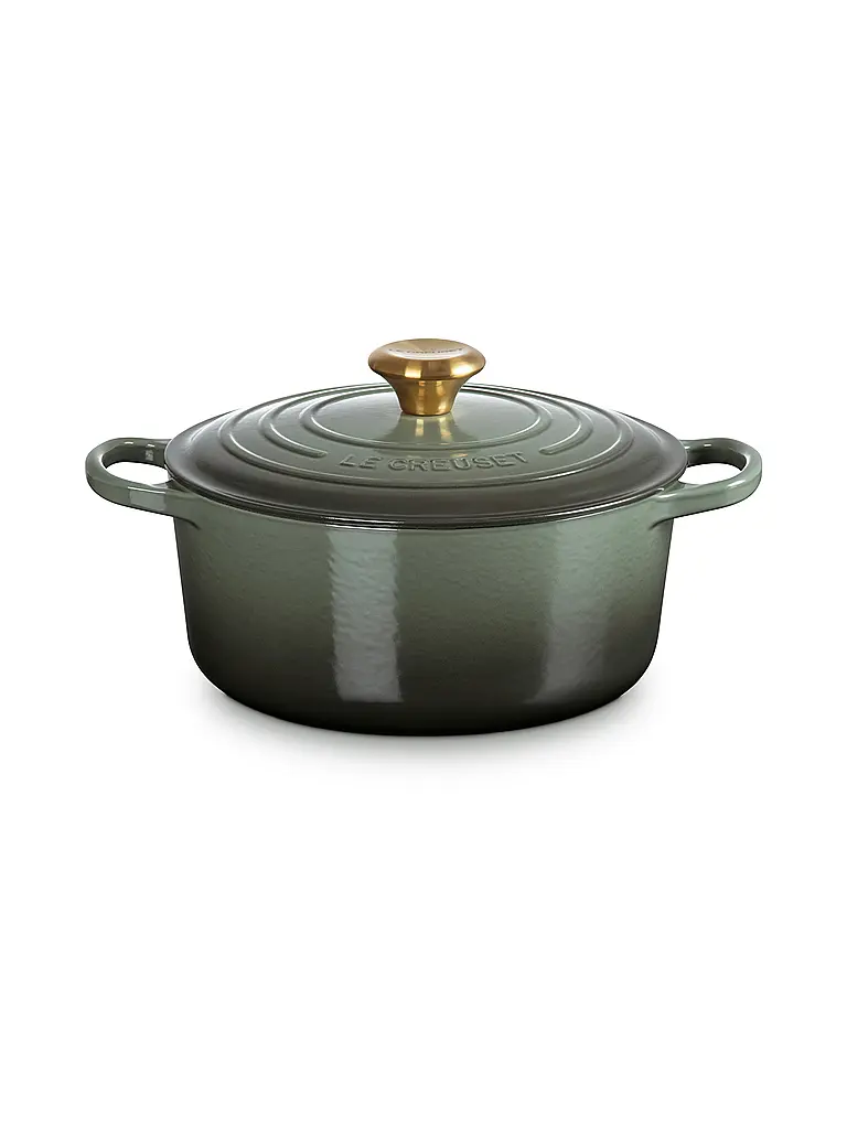 LE CREUSET | Cocotte rotonda 24 cm/4,2 l SIGNATURE | Verde scuro