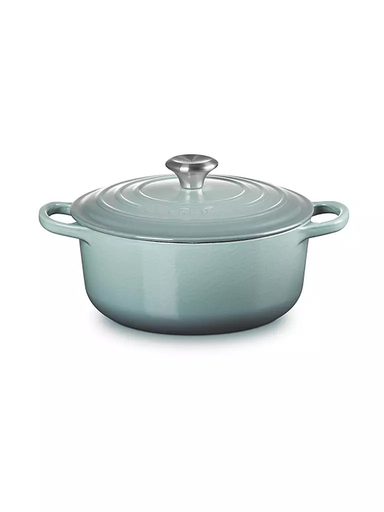 LE CREUSET | Cocotte rotonda SIGNATURE 20 cm/2,4 l Sea Salt | Grigio chiaro