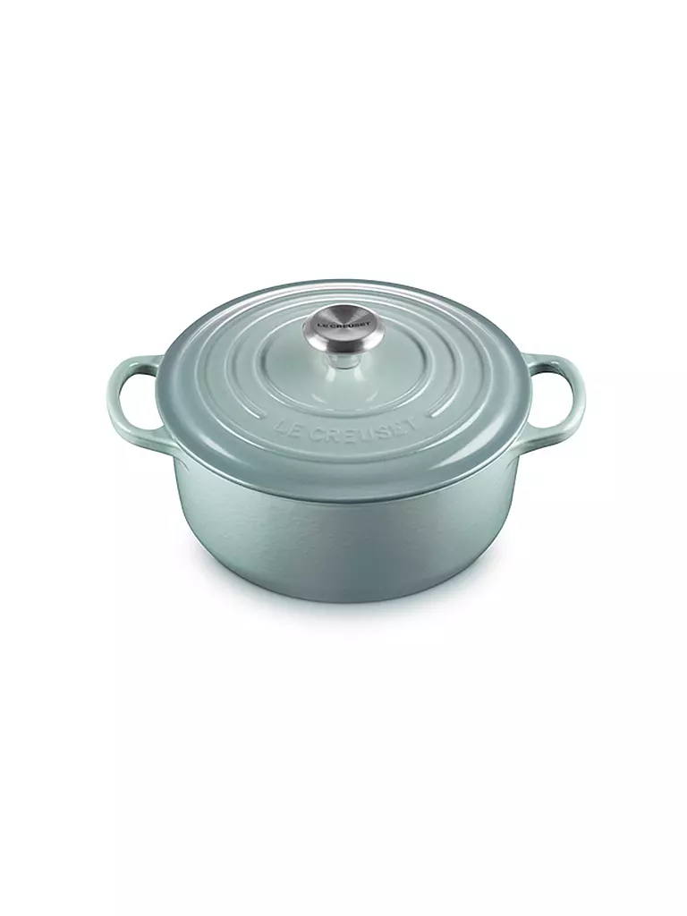 LE CREUSET | Cocotte rotonda SIGNATURE 20 cm/2,4 l Sea Salt | Grigio chiaro