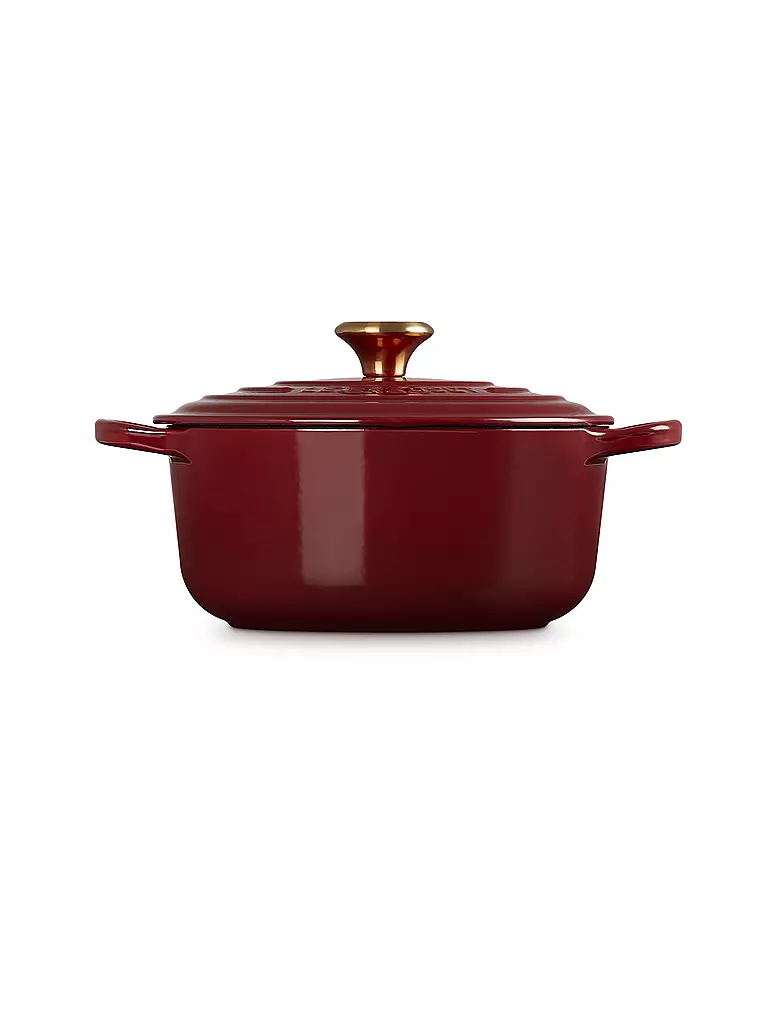 LE CREUSET | Cocotte rotonda SIGNATURE 20cm/2,4l Garnet | Rosso scuro