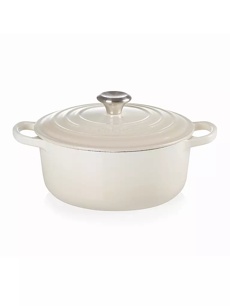 LE CREUSET | Cocotte rotonda Signature 20cm/2,4l Meringue | Crema