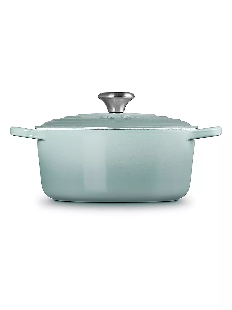 LE CREUSET | Cocotte rotonda Signature 24 cm/4,2 l Sea Salt | Grigio chiaro