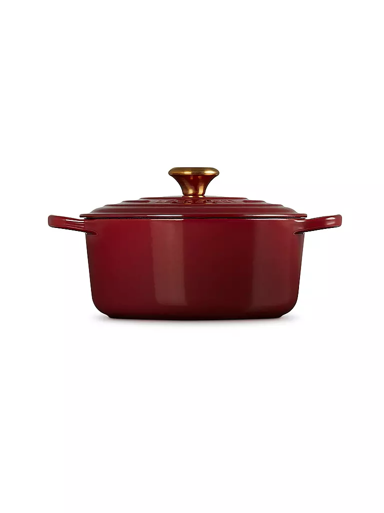 LE CREUSET | Cocotte rotonda SIGNATURE 24cm/4,2l Garnet | Rosso scuro