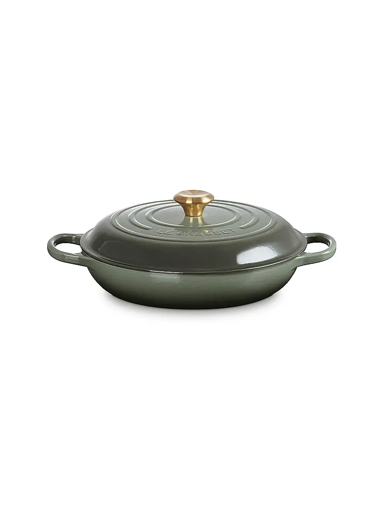 LE CREUSET | Gourmet Profitopf 30cm/3,5l SIGNATURE Timo | Verde scuro